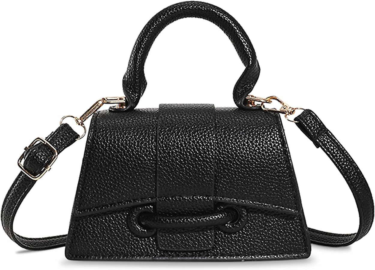 FALETO Mini Purses for Women Cute Top Handle Crossbody Bag Stylish Tiny Clutch Handbag with Strap | Amazon (US)