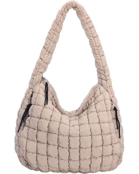 CLUCI Puffer Tote Bag for Women, Large Lightweight Quilted Carryall, Paddin Puffy Crossbody Purse... | Amazon (US)