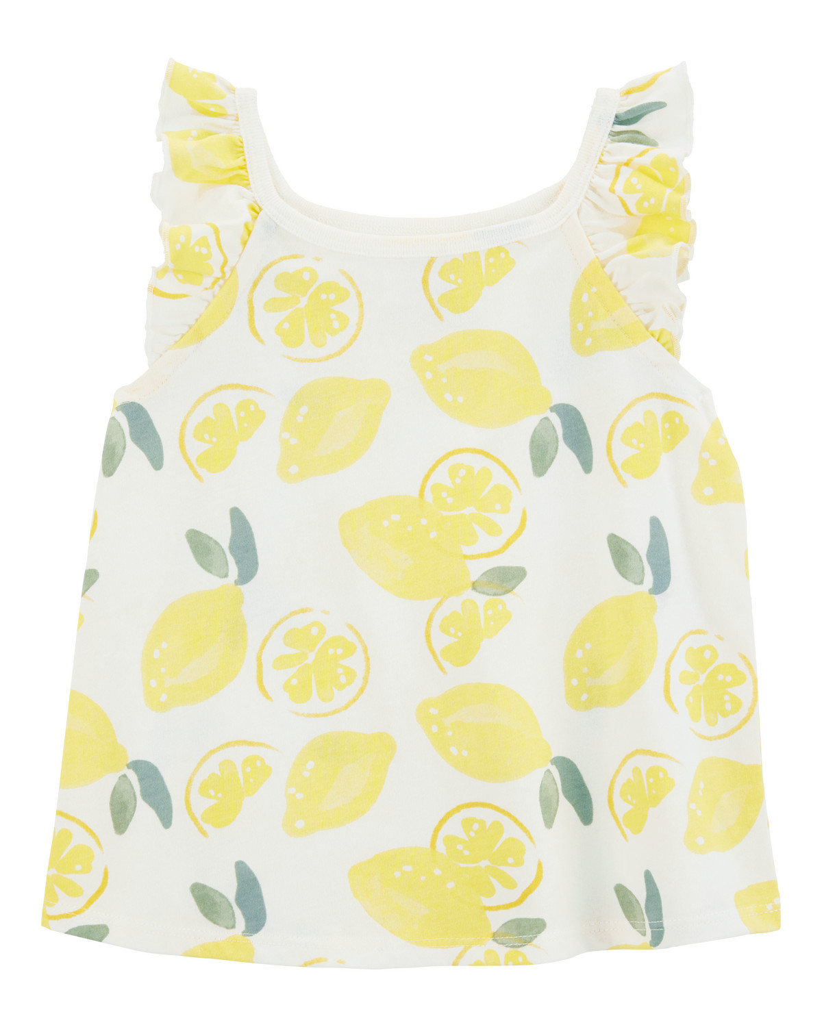 Toddler Lemon Flutter-Sleeve Tank - White - Carter's | Carter's | Carter's Inc