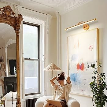 MantoLite LED Dimmable Bathroom Vanity Light Fixture 24inch Cabinet Picture Wall Lights, Indoor L... | Amazon (US)