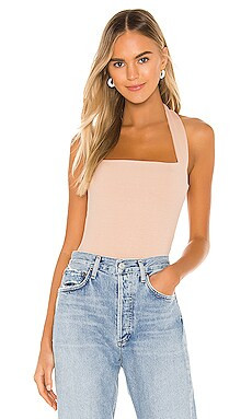 superdown Candice Halter Bodysuit in Nude from Revolve.com | Revolve Clothing (Global)