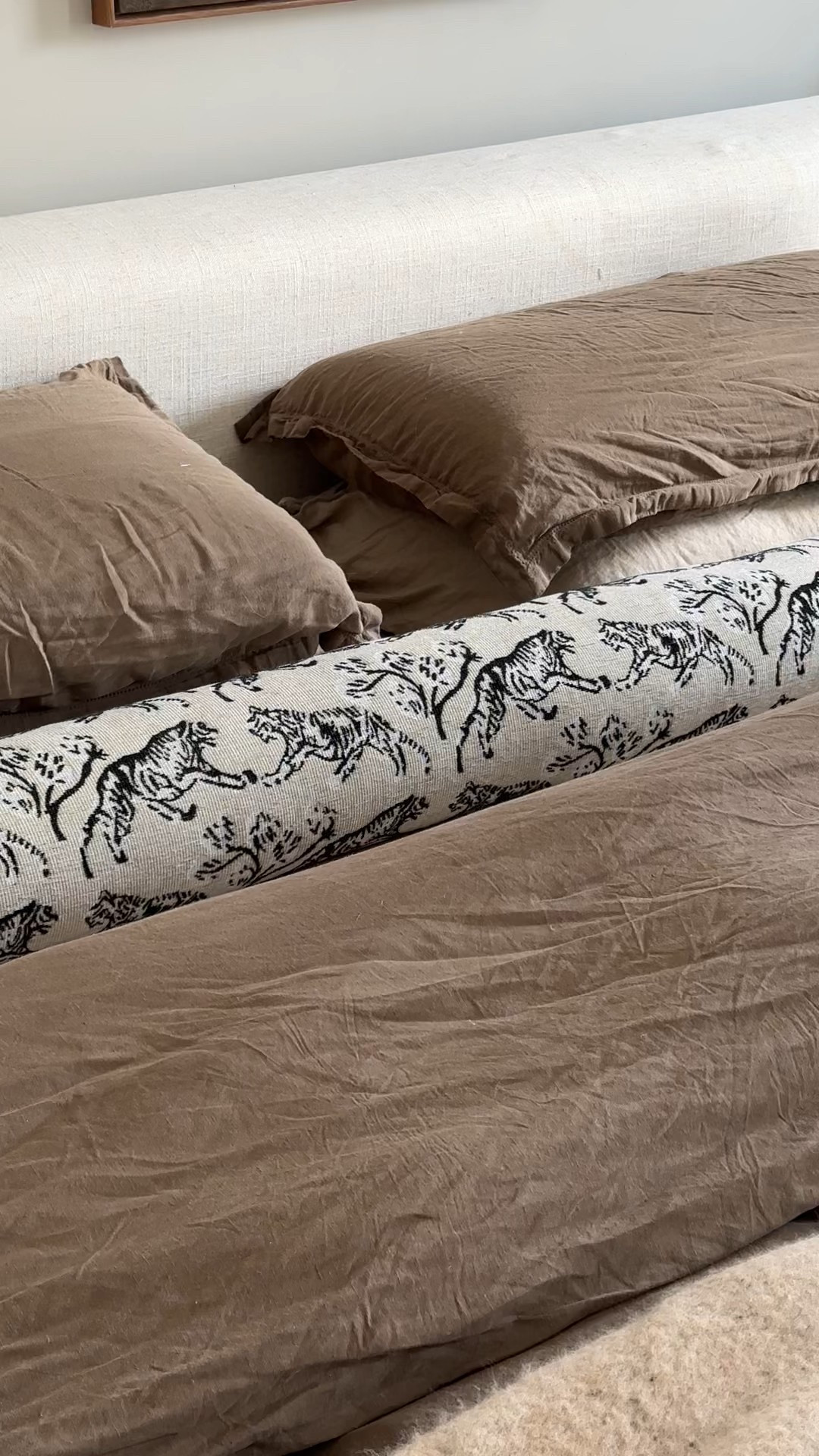 ON SALE: brown bedding & bolster 

#LTKSaleAlert #LTKHome