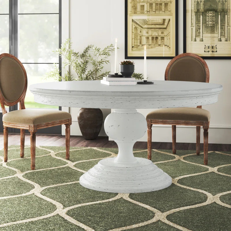 Wynn 59'' Solid Wood Pedestal Dining Table | Wayfair North America