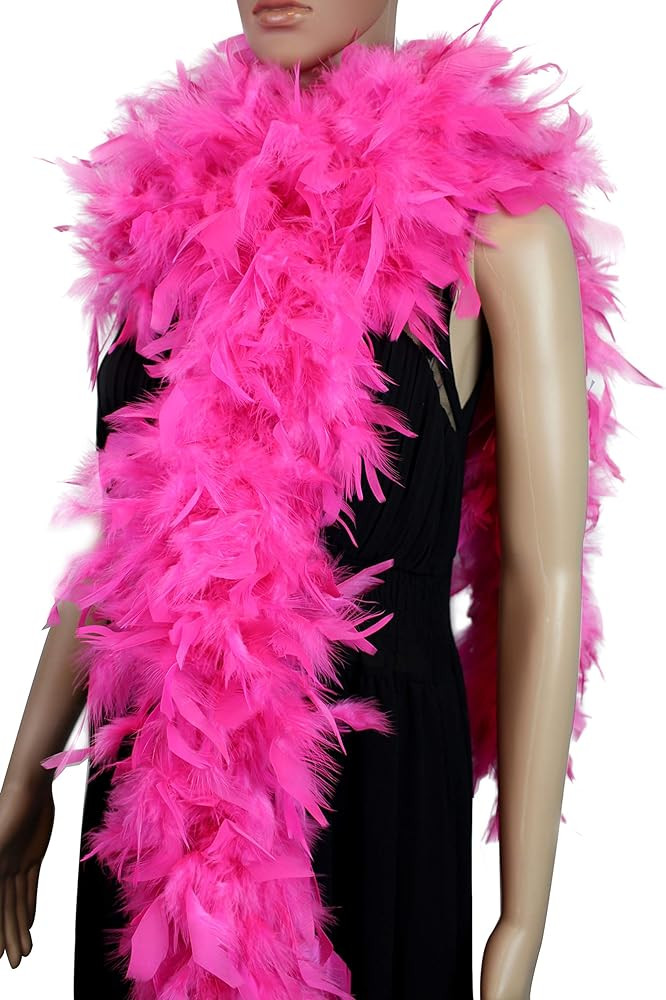 100 Gram 2 Yard Long Chandelle Feather Boa over 10 Colors, Great for Party, Wedding, Costume | Amazon (US)