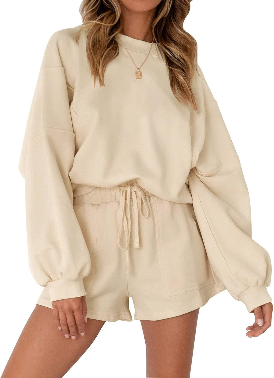 MEROKEETY Lounge Sets for Women Casual Top and Shorts 2 Piece Outfits | Amazon (US)