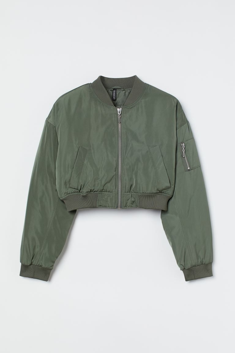 Cropped bomber jacket | H&M (UK, MY, IN, SG, PH, TW, HK)