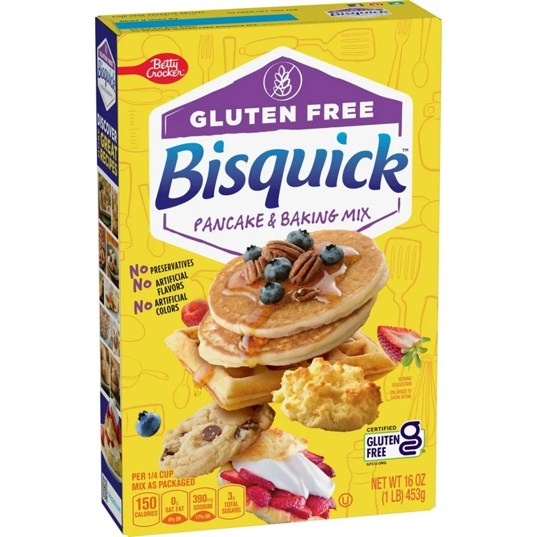 Betty Crocker Bisquick, Gluten Free Pancake and Baking Mix, 16 oz | Walmart (US)