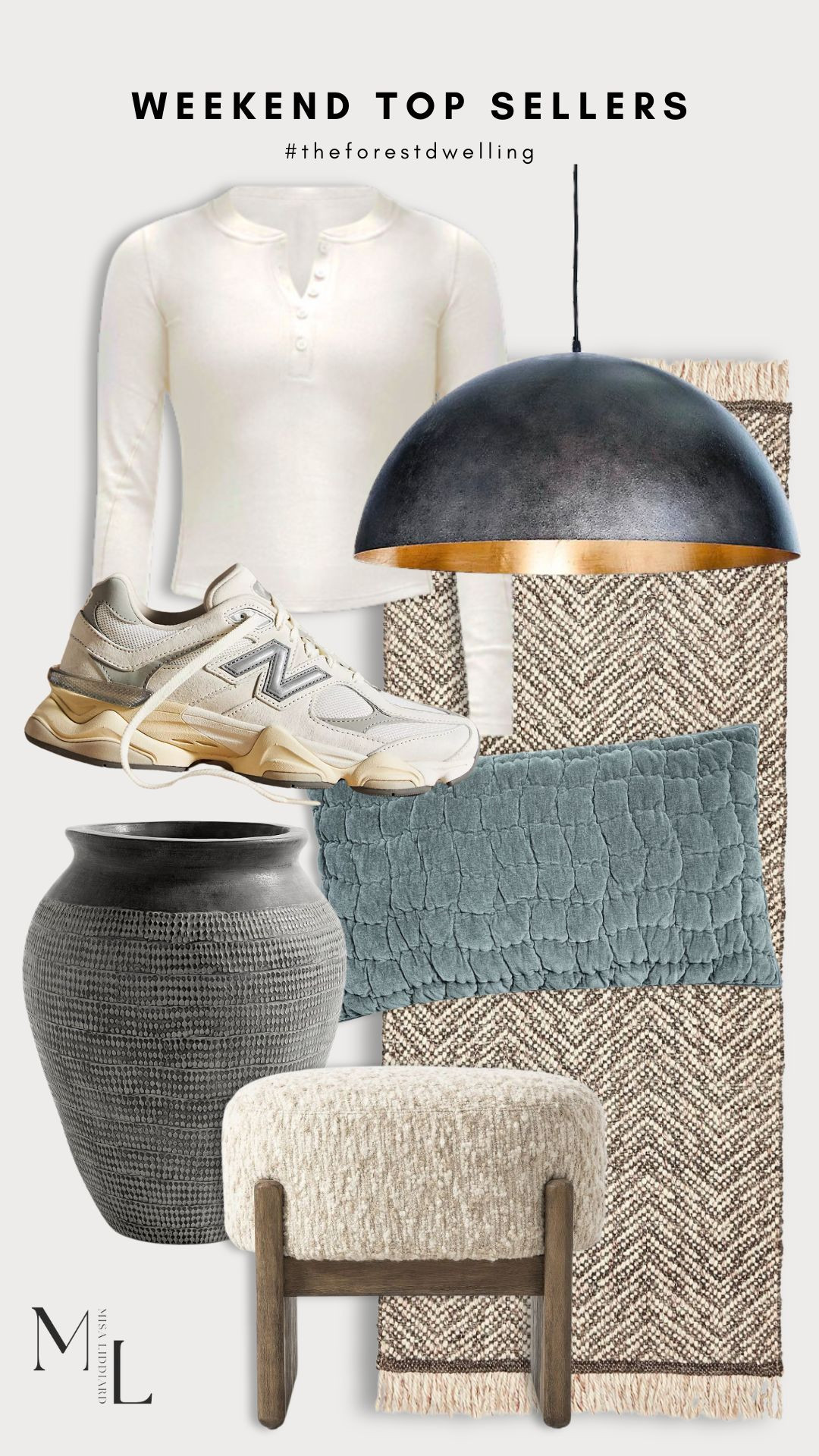 Linking the top sellers from the weekend. We have two of the Sigmund pendant lights over the kitchen island in the largest size. The Solema upholstered stool is very substantial and has the perfect amount of texture. The 9060 sneakers are my favorite casual shoe and they look so cute with socks and leggings. 

 

#LTKHome #LTKStyleTip