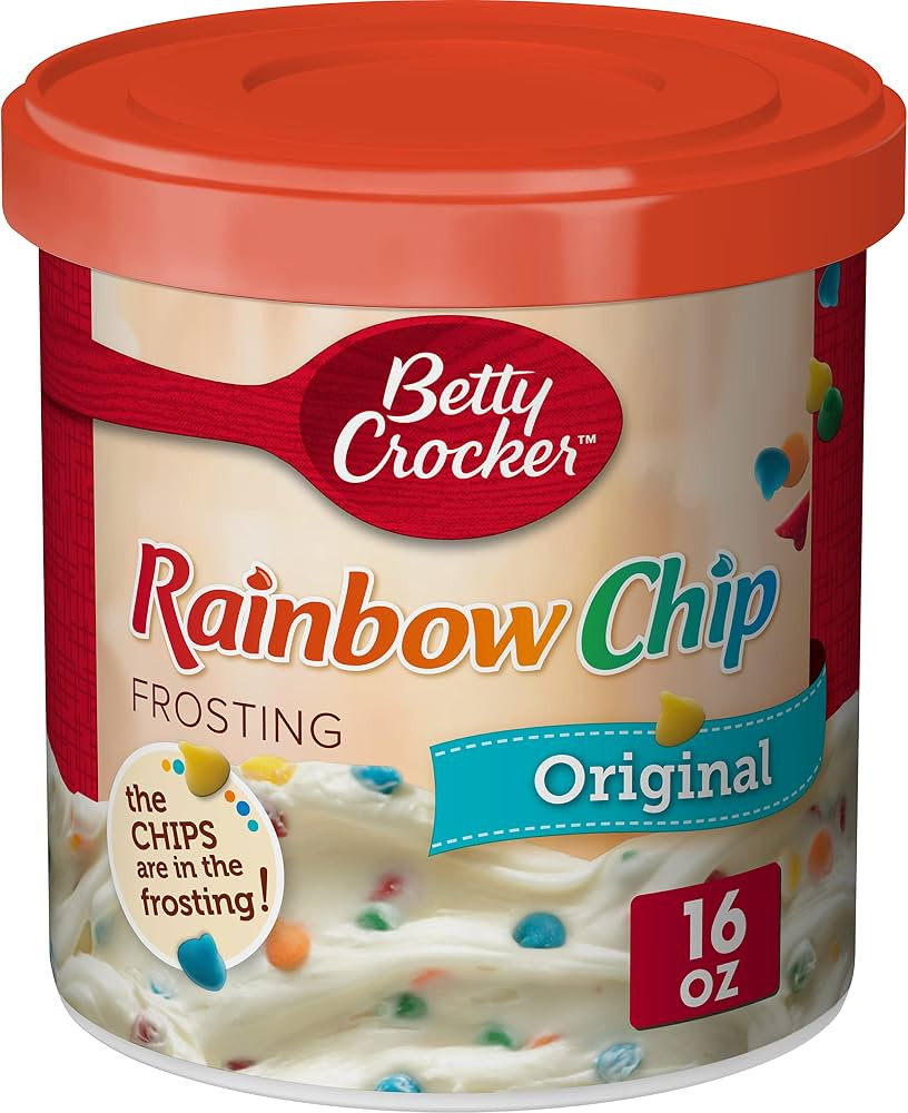 Betty Crocker Original Rainbow Chip Frosting, Gluten Free, 16 oz | Amazon (US)