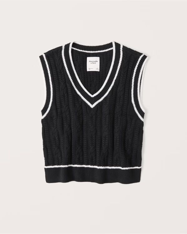 Cropped V-Neck Sweater Vest
					



		
	



	
		Exchange Color / Size | Abercrombie & Fitch (US)