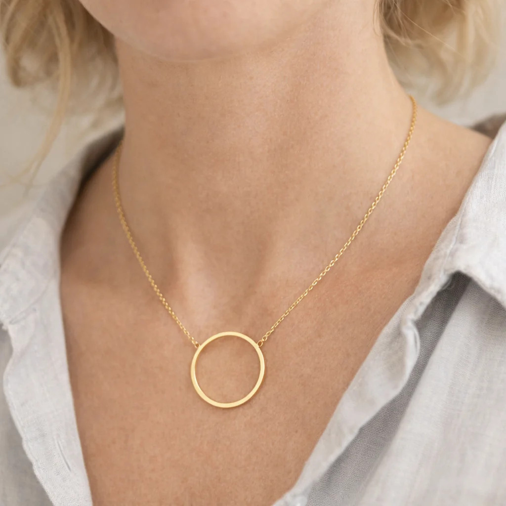 Full Circle Gold Necklace | Erin McDermott Jewelry