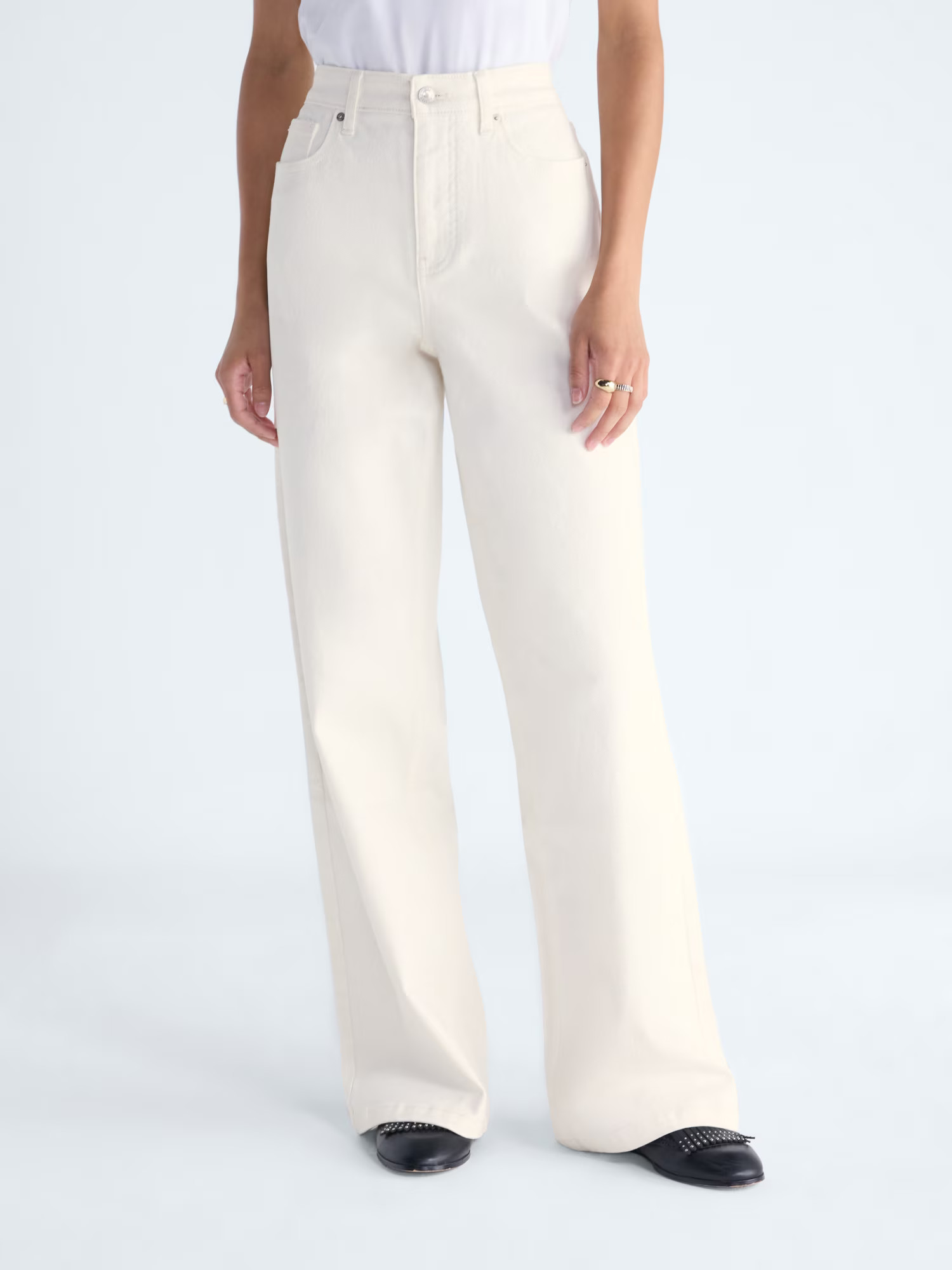 Free Assembly Women's and Women’s Plus High Rise Wide Leg Jeans, 32" Inseam, Sizes 0-28W | Walmart (US)
