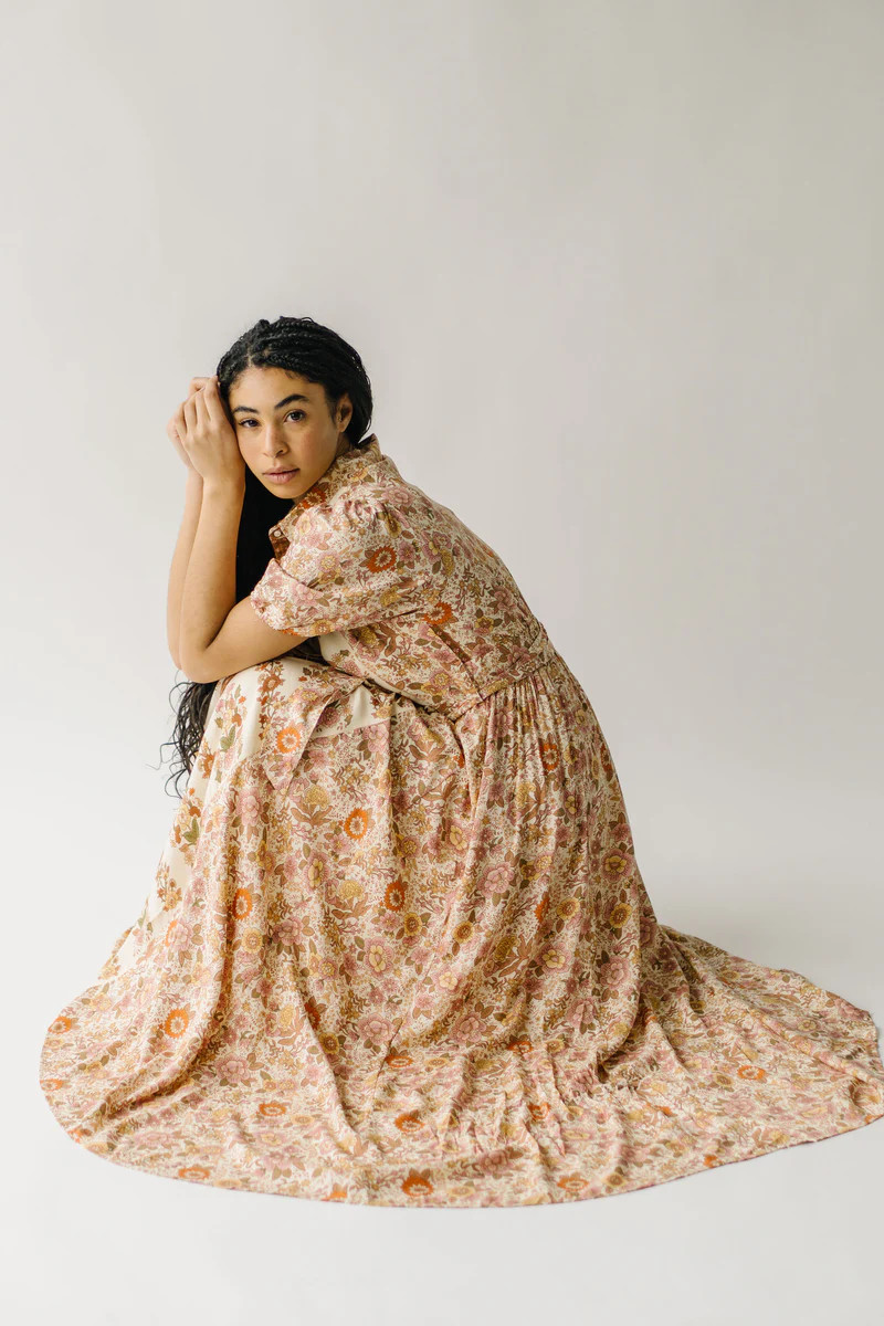 The Duxbury Floral Maxi Dress in Vintage Cream | Piper & Scoot