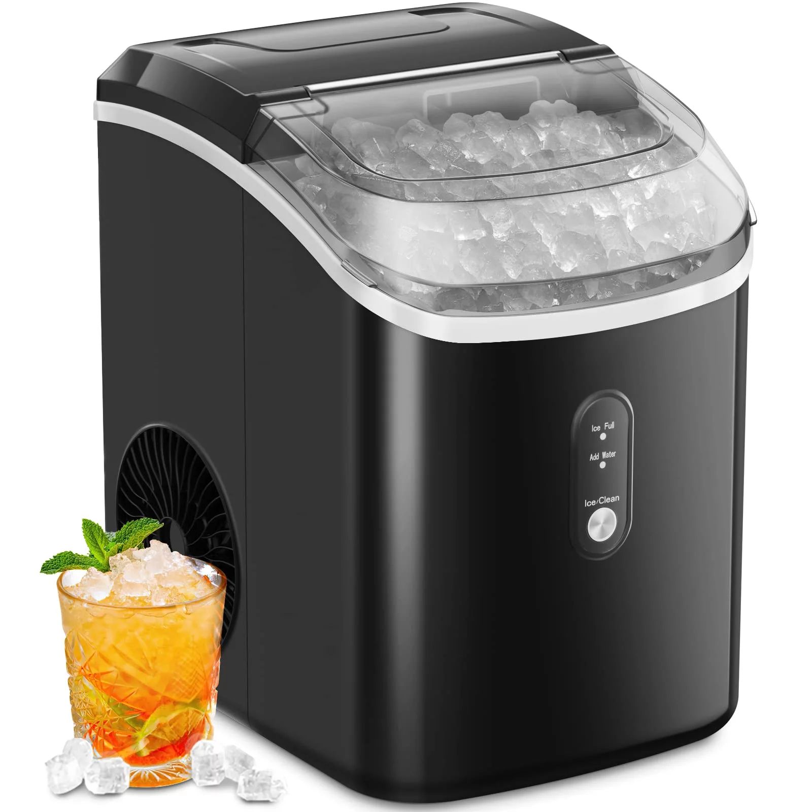 JOY PEBBLE 33lbs Countertop Ice Maker, Crushed Nugget Ice Type with Scoop, Cubes Ready in 10 Mins... | Walmart (US)