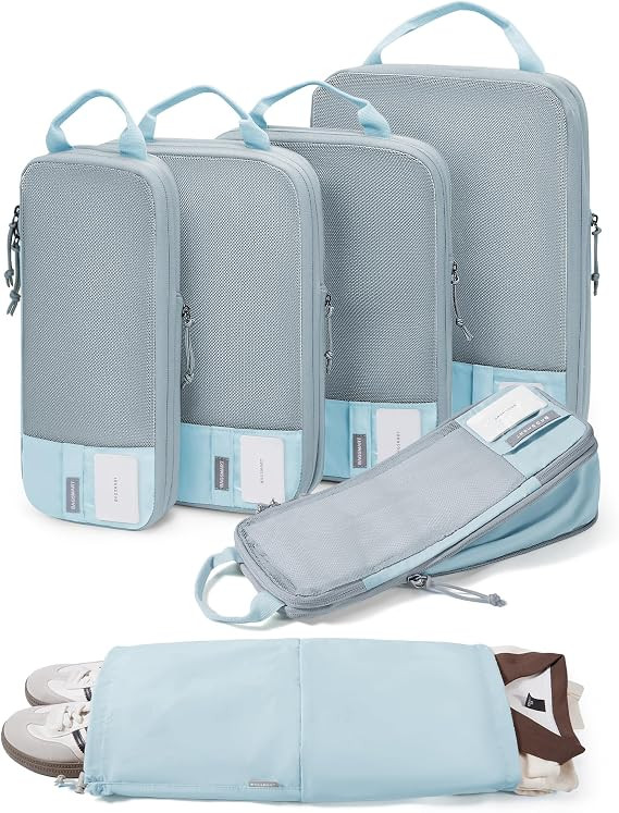 BAGSMART 6 Set /4 Set/2 Set Compression Packing Cubes for Travel, Lightweight Luggage Organizer B... | Amazon (US)