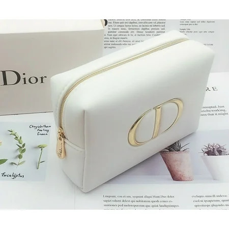 Dior Beauty White Makeup Cosmetics Bag / Pouch / Clutch / Case Brand NEW! | Walmart (US)