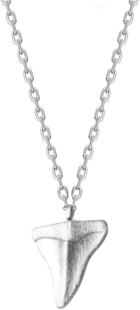 Stainless Steel Shark Tooth Necklace for Women Summer Beach Necklace Shark Jewelry Gift for Ocean... | Amazon (US)