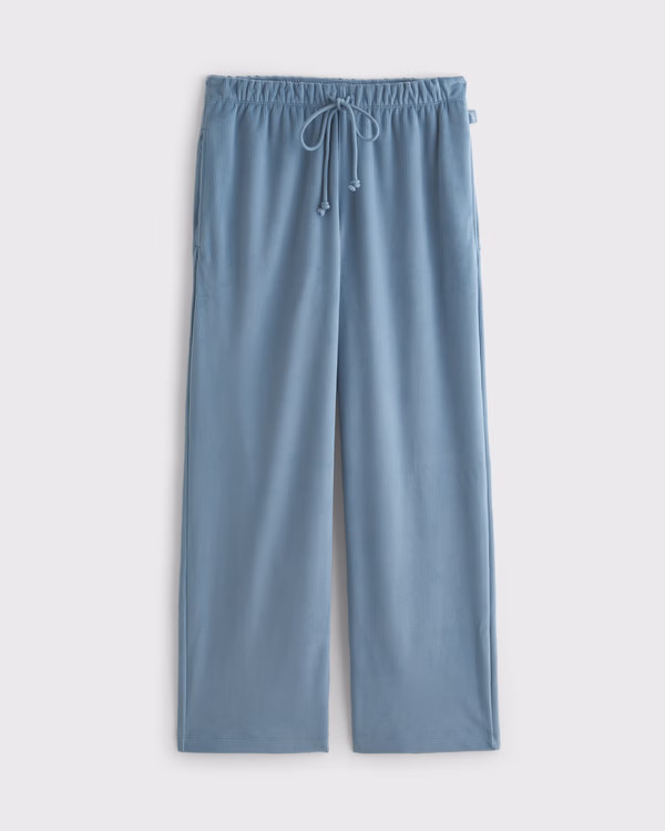 Women's YPB superSOFT Rib Wide Leg Sweatpant | Women's Clearance | Abercrombie.com | Abercrombie & Fitch (US)