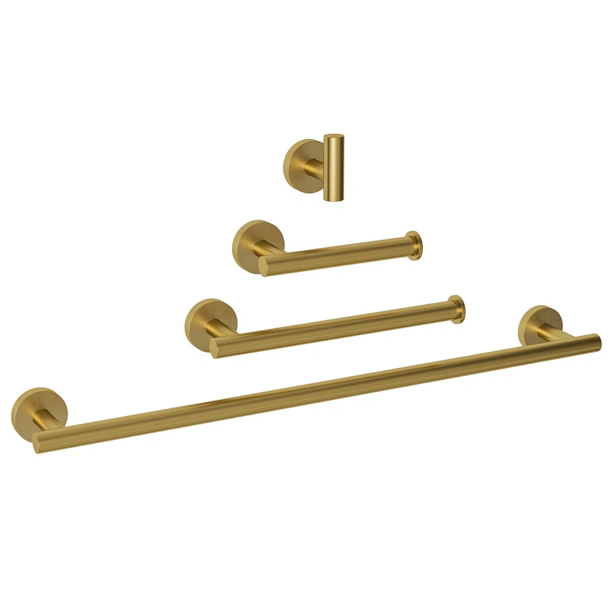 4 - Piece Bathroom Hardware Set SFS-2003-GD | Wayfair North America