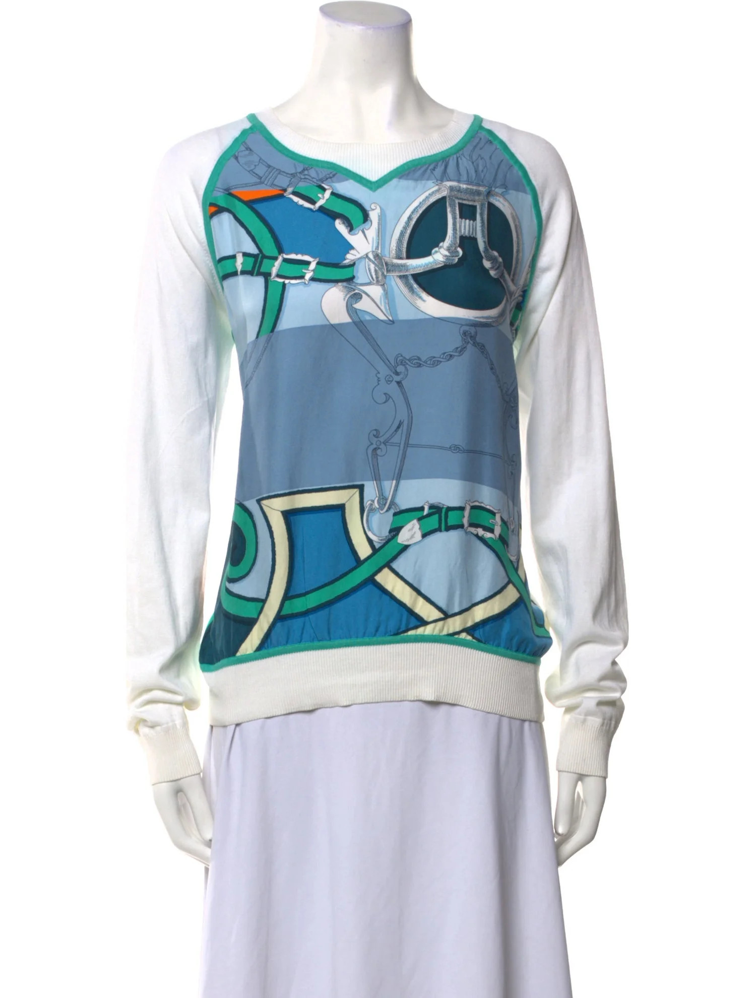 Silk Printed Sweater | The RealReal