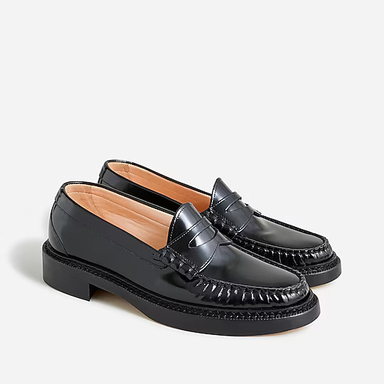 Rowan penny loafers in leather | J. Crew US