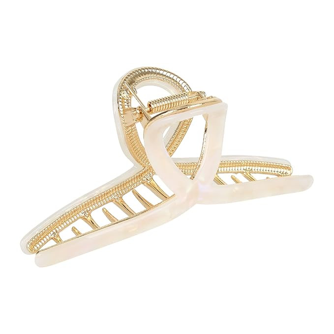 Big Hair Claw Clips Butterfly Hair Clips for Women 4.7" Large Acetate Metal Hair Claw Clip for Gi... | Amazon (US)
