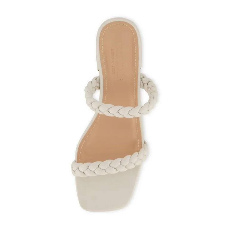 CUSHIONAIRE Women's Neptune Braided Low Block Heel Sandal +Memory Foam | Walmart (US)