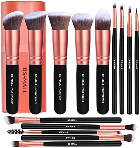 Amazon.com: BS-MALL Makeup Brushes Premium Synthetic Foundation Powder Concealers Eye Shadows Mak... | Amazon (US)