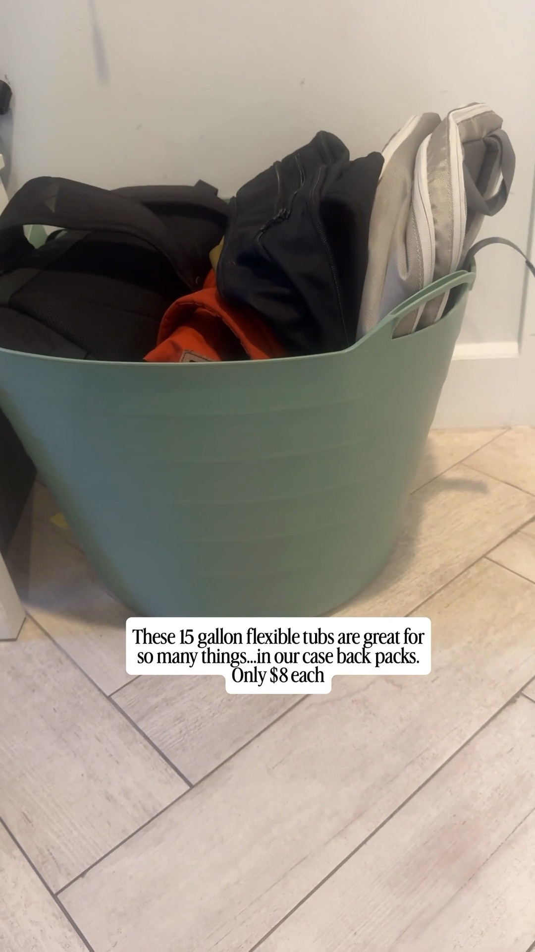 A great back to school organization find.  Love these oversized flexible storage bins.

#targetfinds #Homeorganization