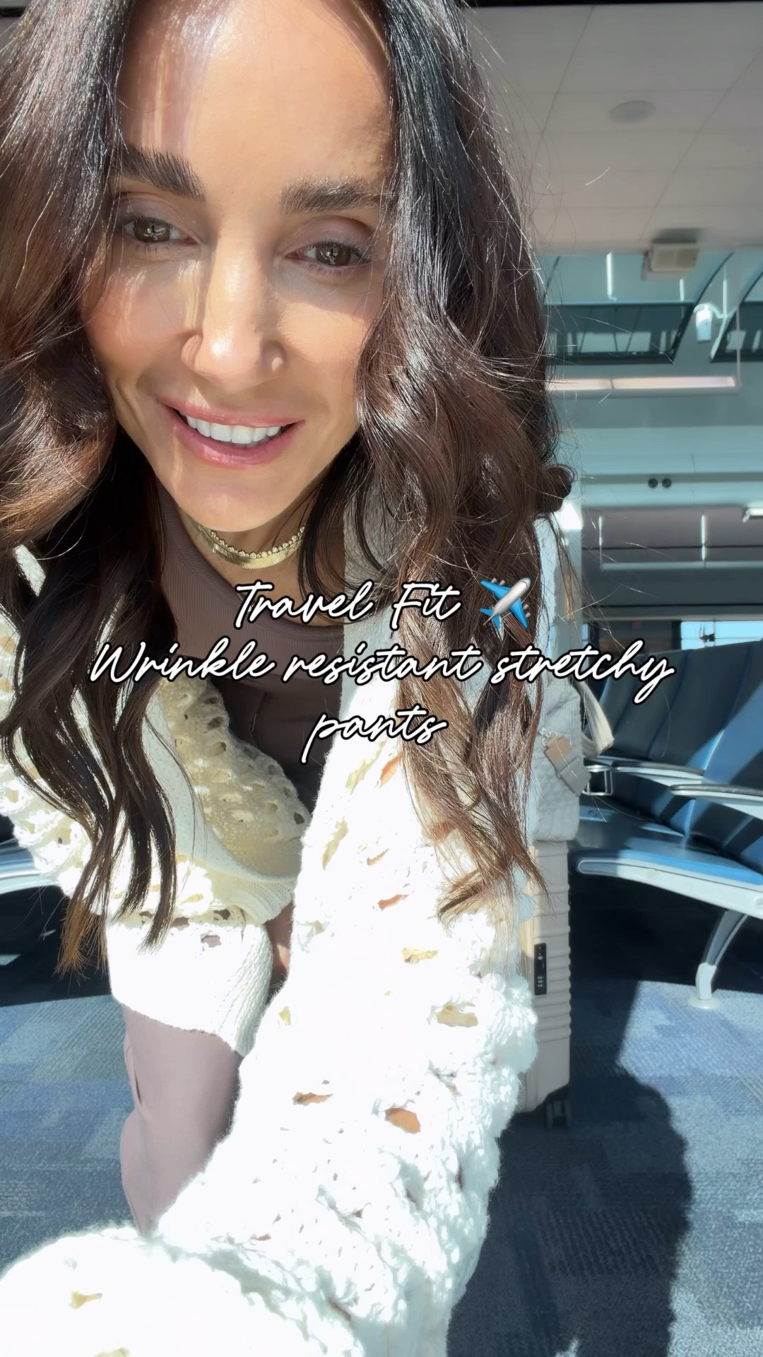 Travel fit xs in tank and pants ( stretchy and wrinkle resistant) on sale , cardigan is super oversized and one size fits all. Sneakers are slip on slip off , savings code BRSTYLE15

#LTKTravel #LTKMothersDay #LTKgrwm