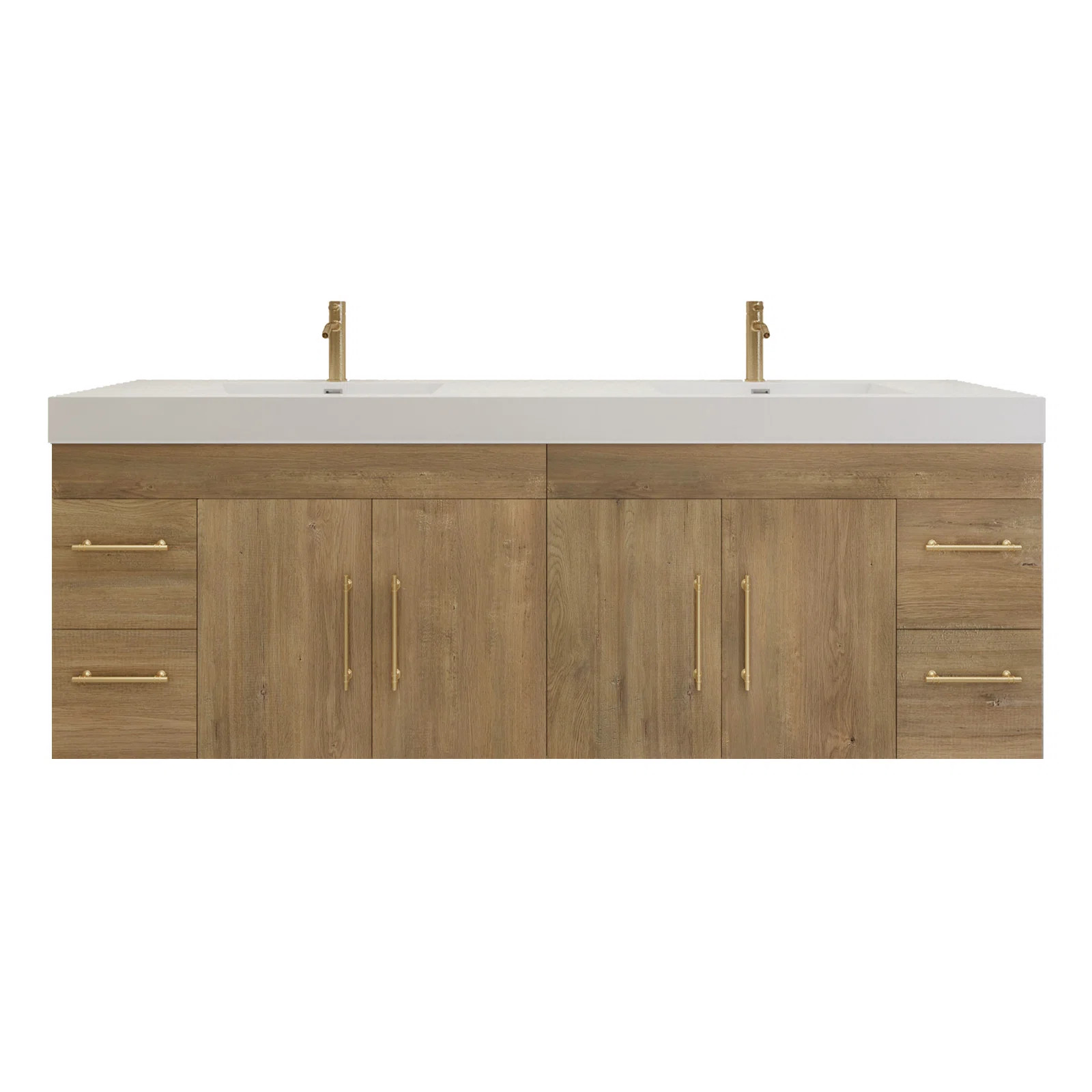 84'' Double Bathroom Vanity with Acrylic Top | Wayfair North America