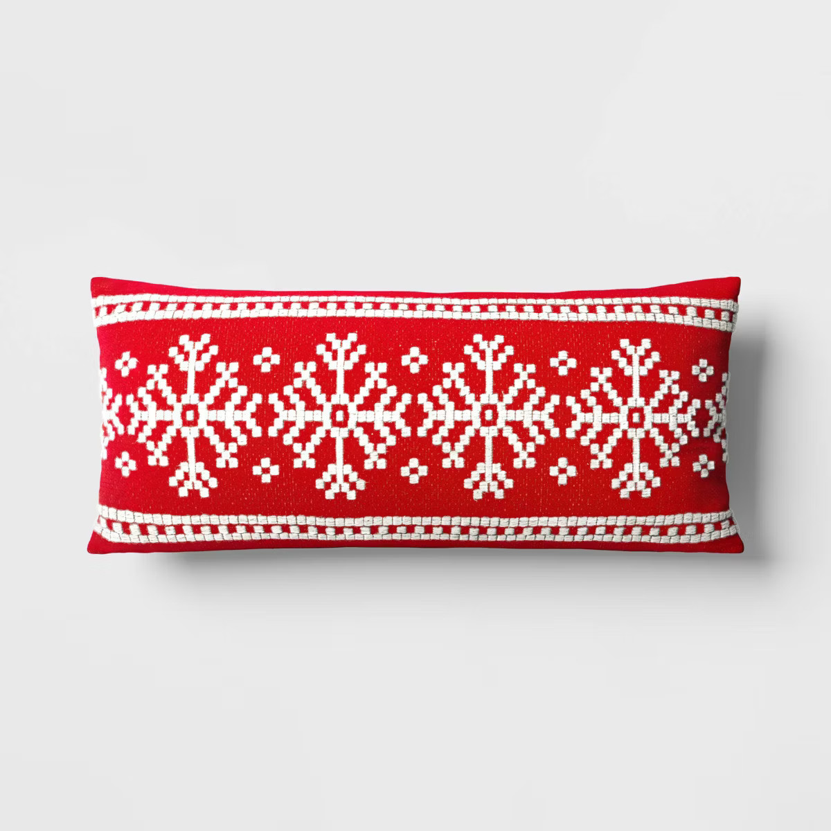 Oversized Woven Snowflake Lumbar Throw Pillow - Threshold™ | Target
