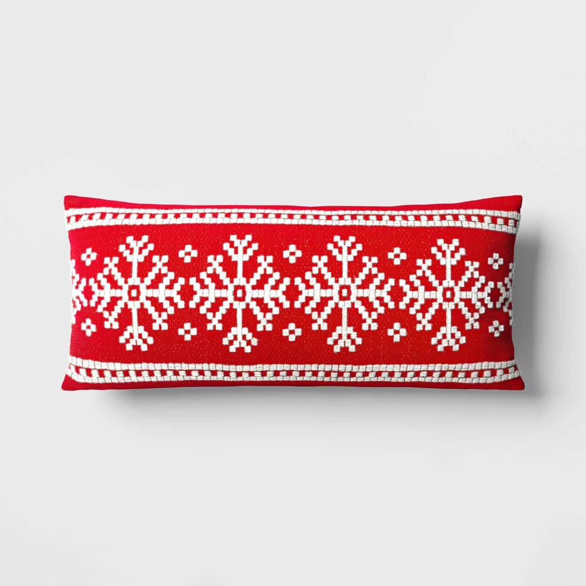 Oversized Woven Snowflake Lumbar Throw Pillow - Threshold™ | Target