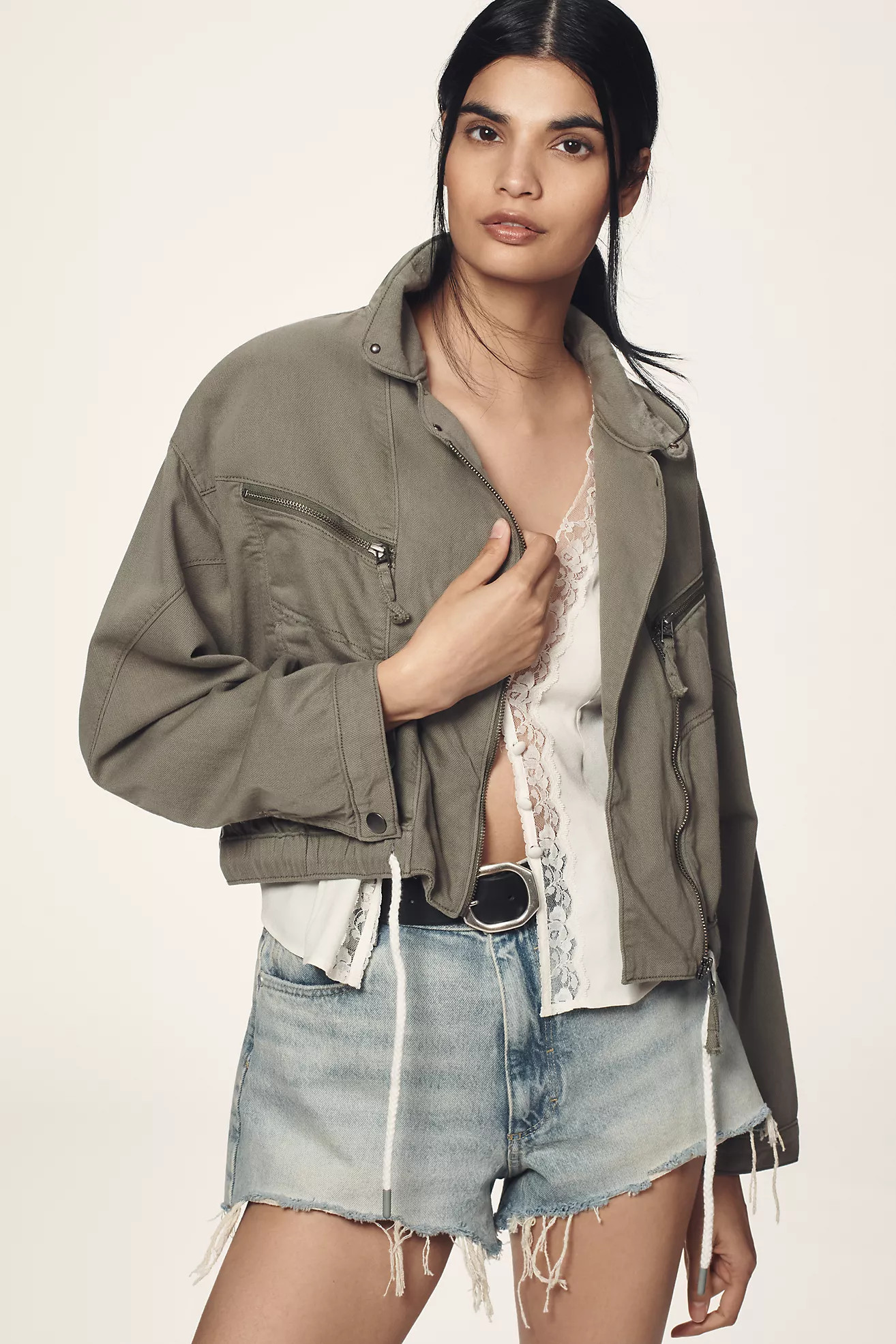 Pilcro Tidal Moto Utility Jacket | Anthropologie (US)