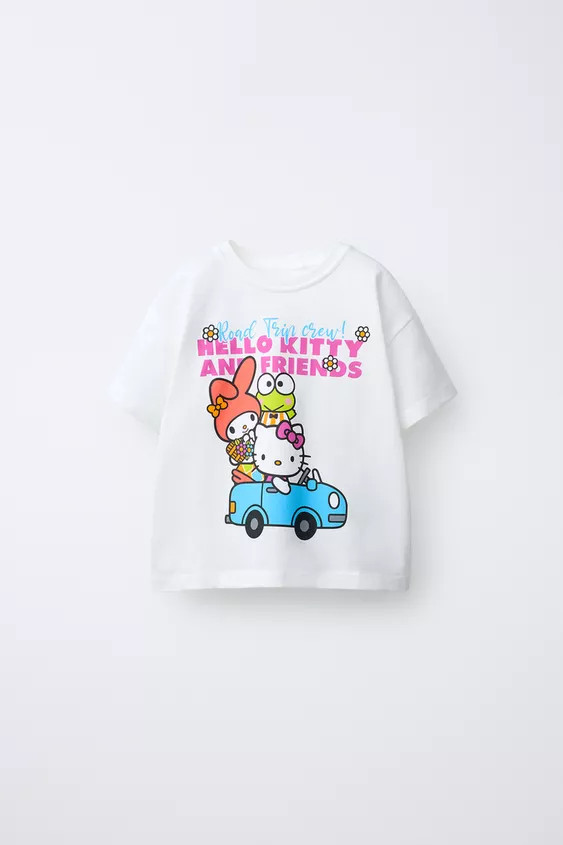 HELLO KITTY AND FRIENDS \u00a9 SANRIO CAR T-SHIRT | Zara US