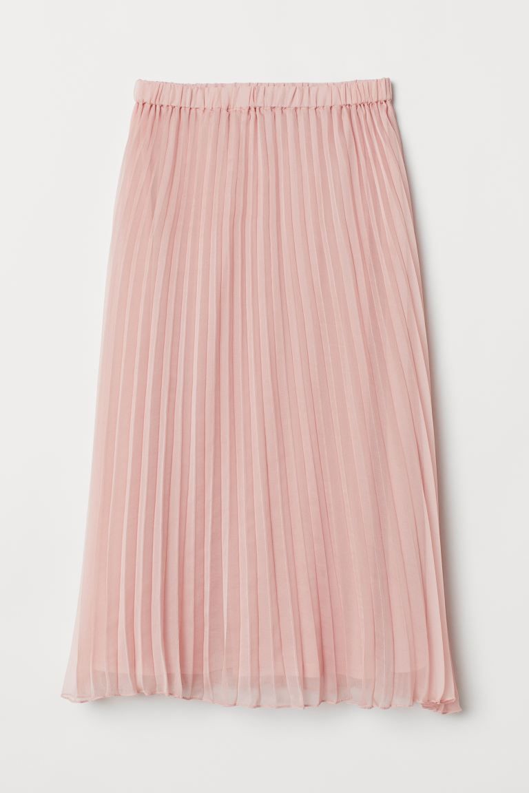 Pleated Skirt - Light pink - Ladies | H&M US | H&M (US + CA)