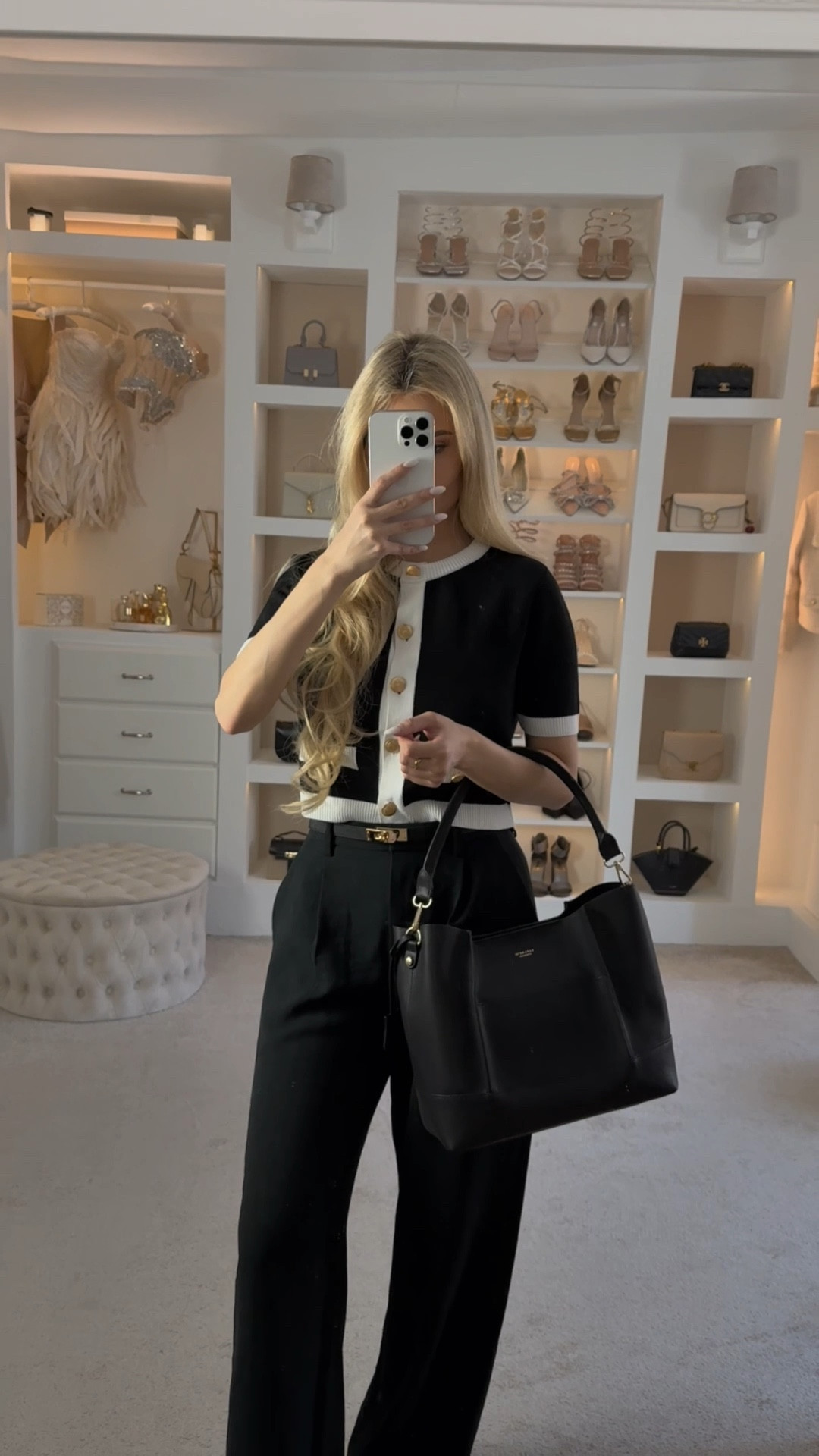 Classic monochrome black and white office look 🤍 giving Parisian chic, classic Chanel minimalist vibes 

#LTKspring #LTKworkwear