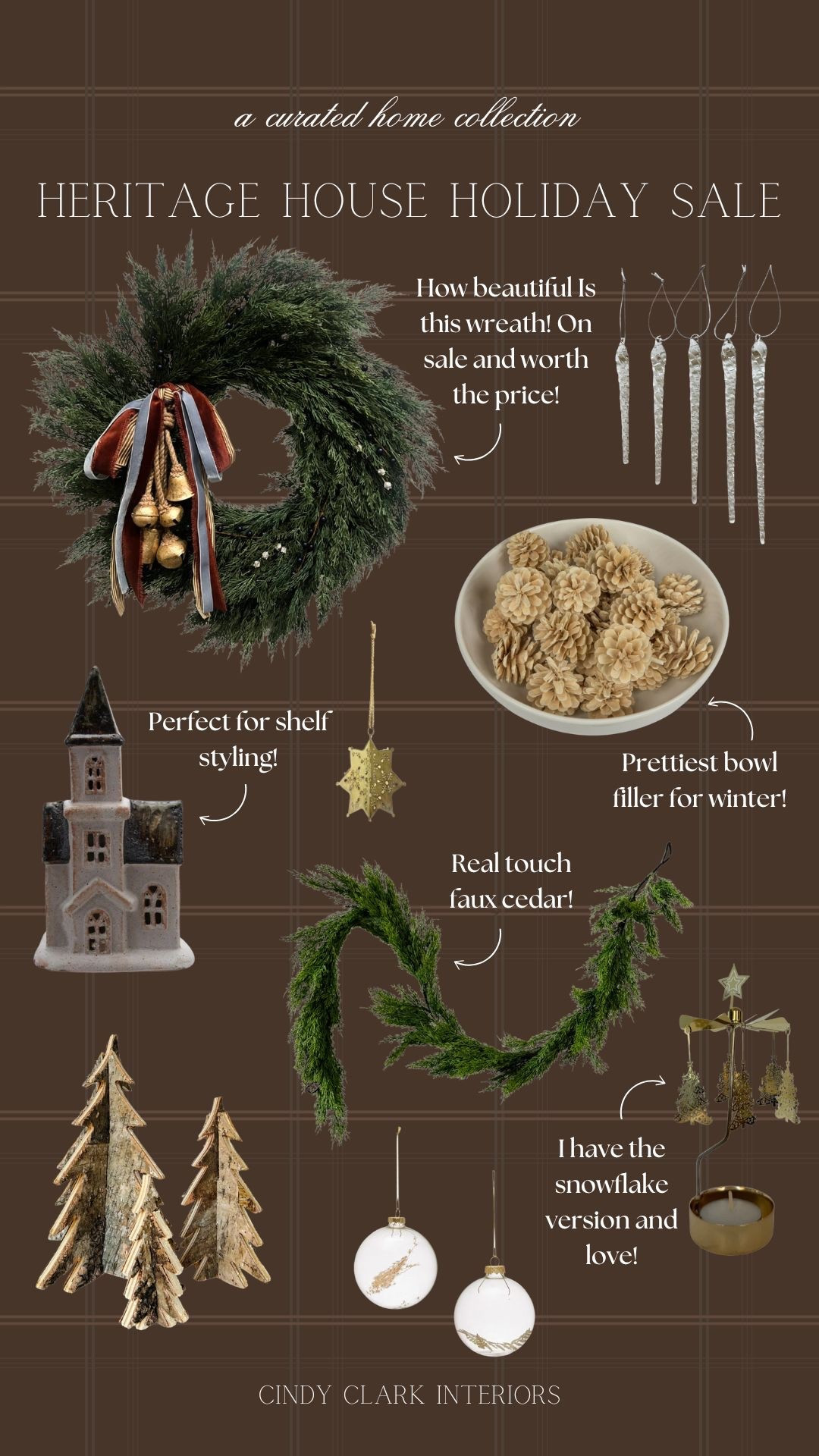 Heritage House has all of their holiday collection on sale—30% off!! My favorite piece might be this gorgeous wreath. Originally $156 and now $109!! 

#LTKHome #LTKSaleAlert #LTKHoliday