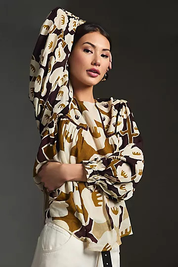 Bl-nk Miranda Peasant Blouse | Anthropologie (US)