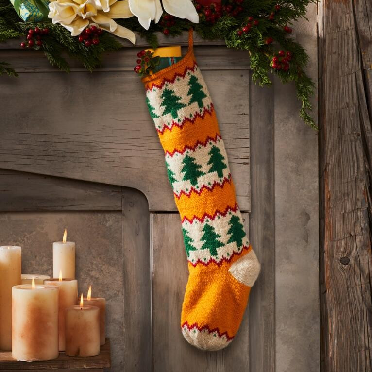 heirloom christmas trees stocking | Sundance Catalog