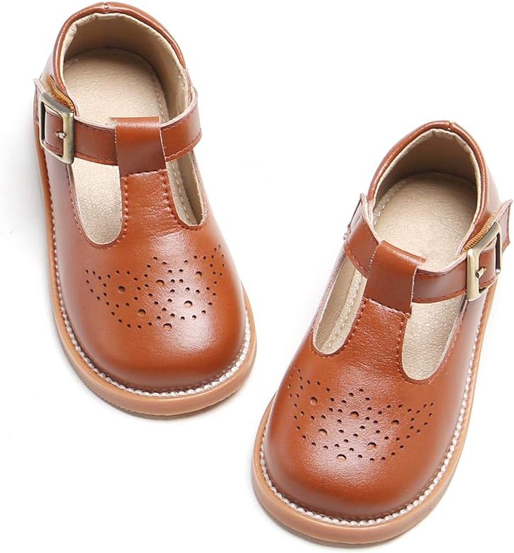 Kiderence Girls Flat Dress Shoes School Oxfords Marry Jane (Toddler/Little Kids) | Amazon (US)
