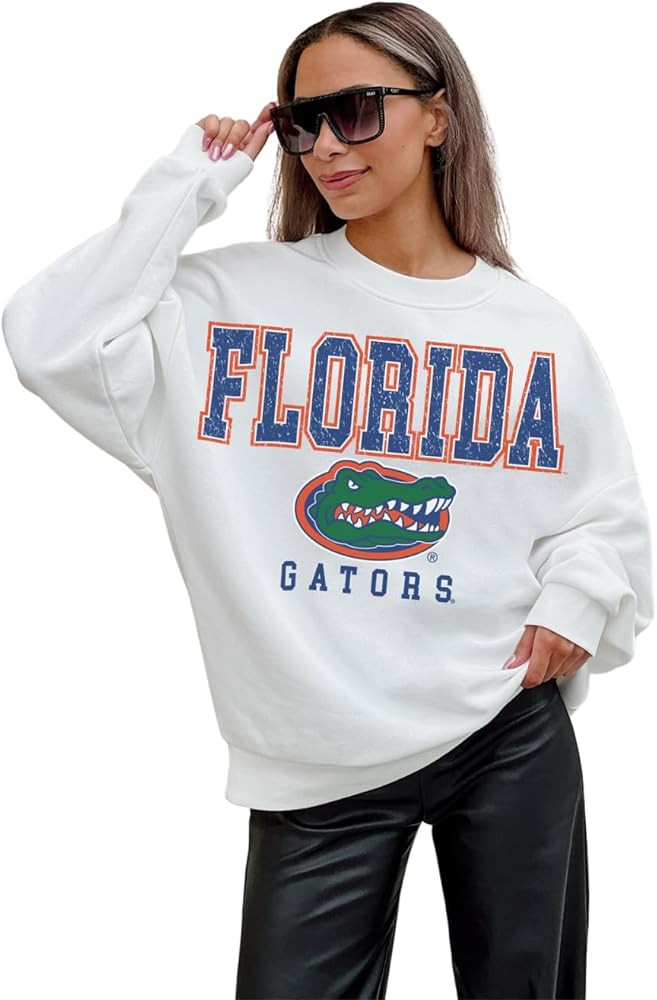 Kentucky Wildcats Game Day Freestyle Premium Fleece Drop Shoulder Long Sleeve Crewneck Graphic Pu... | Amazon (US)