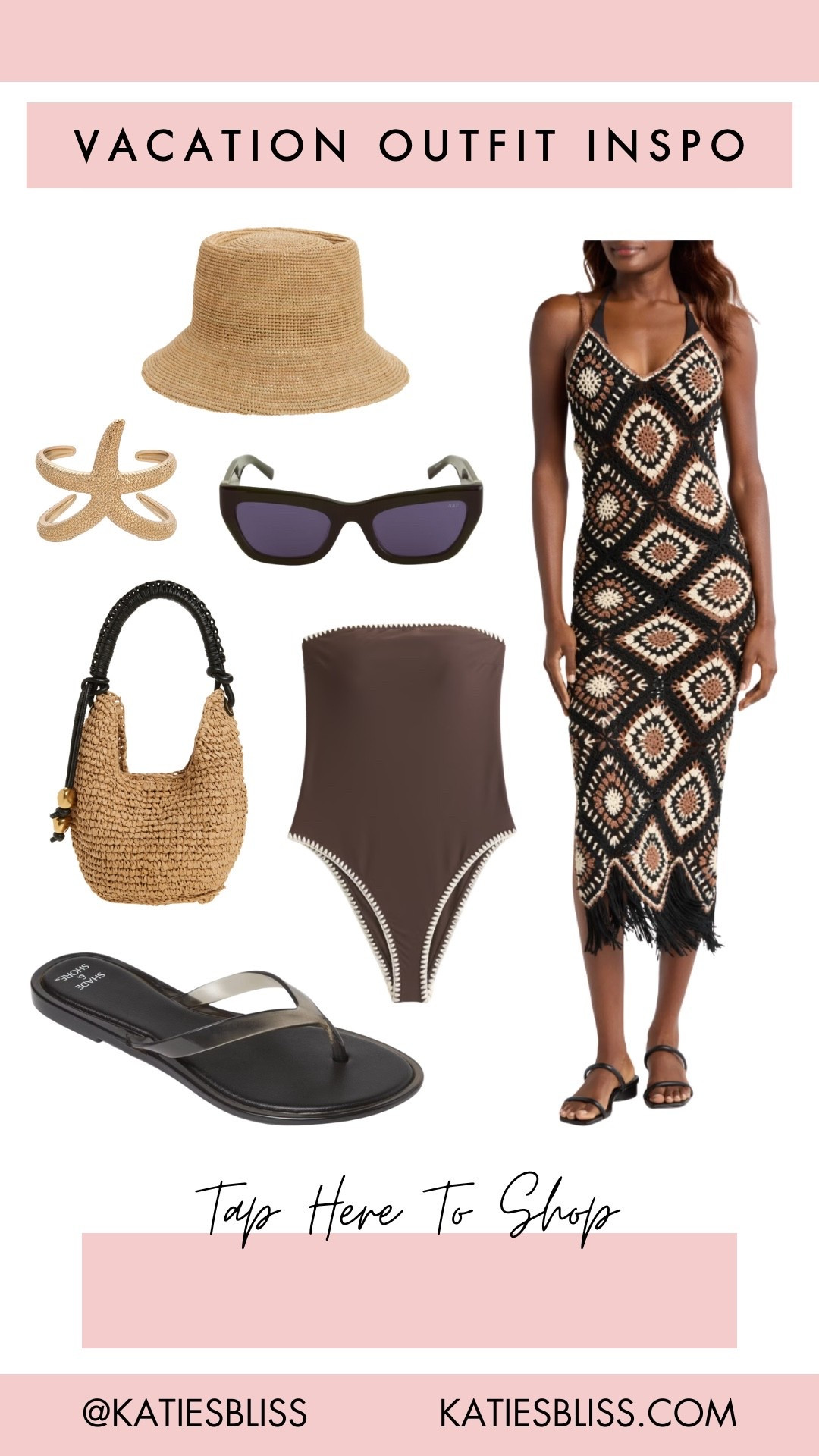 Vacation outfit inspo 💖

Trip. Travel. Island. Vacation. Resort. Getaway. Pool. Beach. Bathing suit. Crochet coverup. Flip flip. One piece. Swim



#LTKTravel