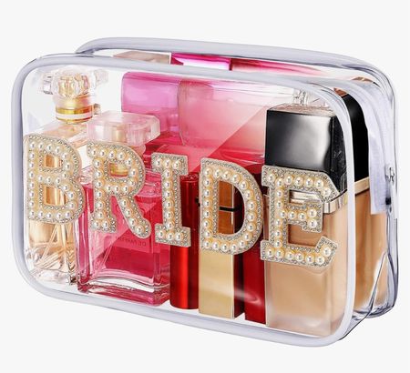 Clear Makeup Bag 💫

Bride Gift | Cosmetic Bag | Mrs Pearl Bags | Bride Toiletry Bag | bridal shower | gift for bride | honeymoon | Wifey Makeup Pouch |  Rhinestone Letter Pouch | Cosmetics Bag Travel Case | Bride Purse Portable Bag | Amazon | Amazon find 

#LTKWedding #LTKBeauty #LTKGiftGuide