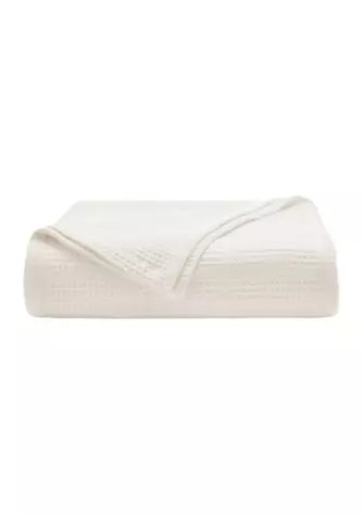 Essentials Waffle Grid Cotton Blanket | Belk