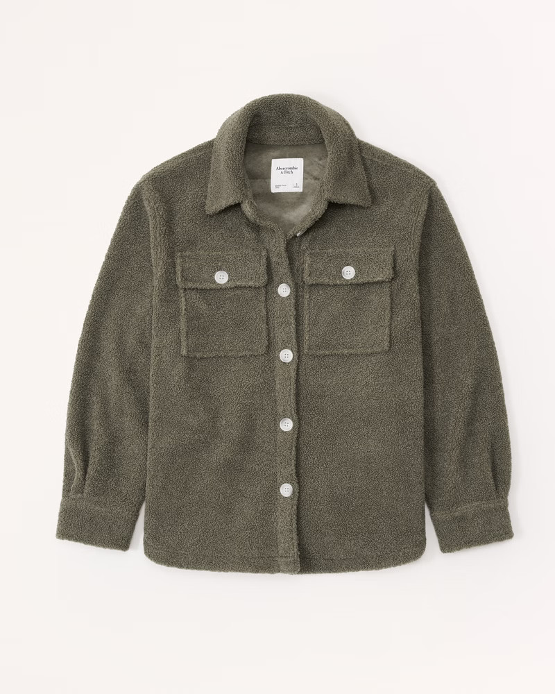 Sherpa Shirt Jacket | Abercrombie & Fitch (US)