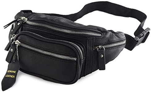 Fanny Pack Waist Bag Multifunction Genuine Leather Hip Bum Bag Travel Pouch for Men and Women- Mu... | Amazon (US)