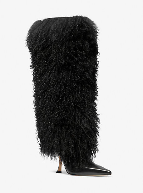 Luna Shearling and Leather Boot | Michael Kors US