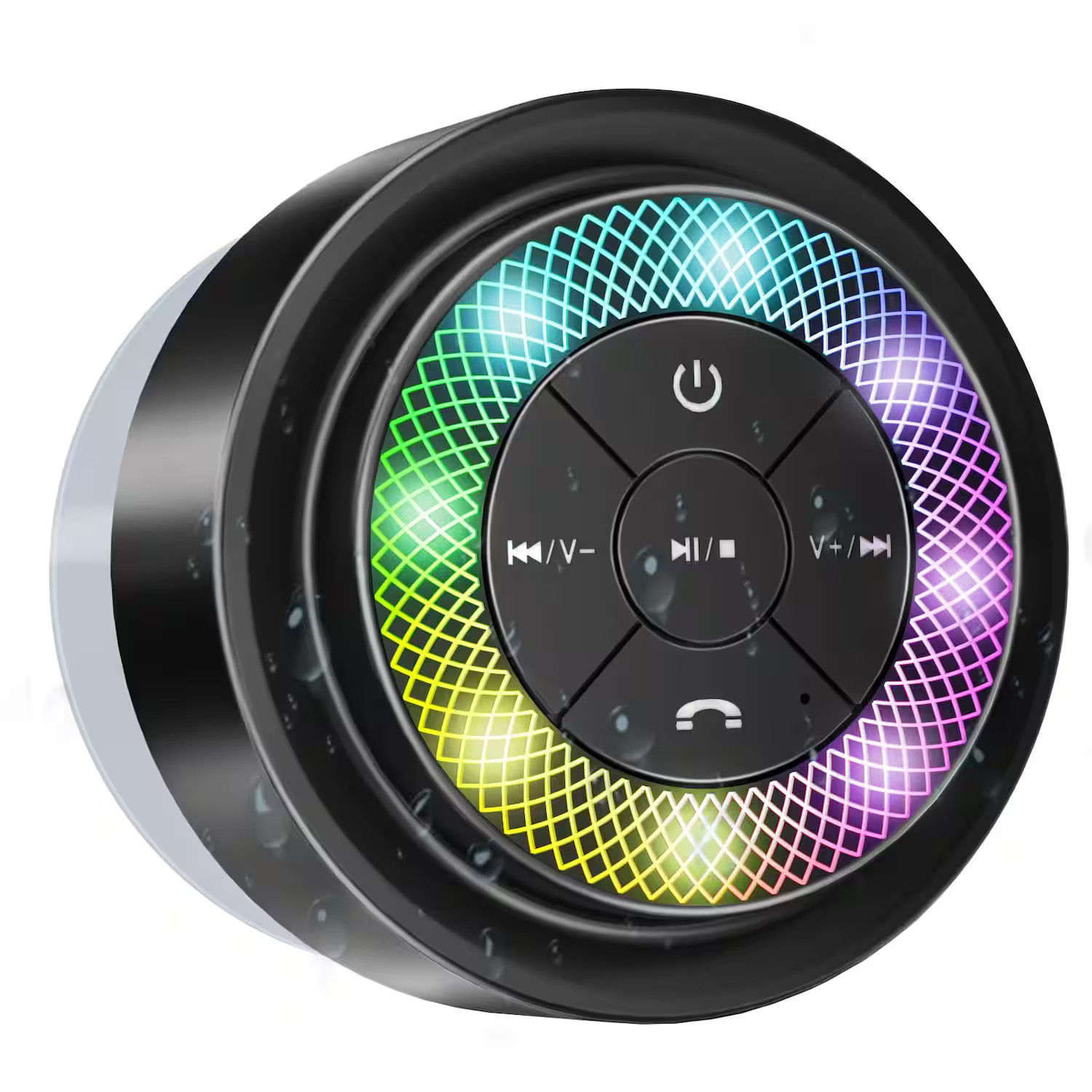 Dazzed Corner - Bluetooth Shower Speaker - Black | Best Buy U.S.