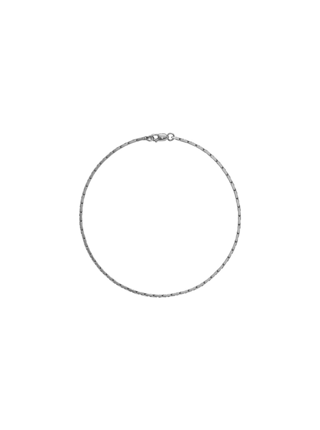 LINNEA, LAB DIAMOND SILVER CHAIN ANKLET | Dorsey